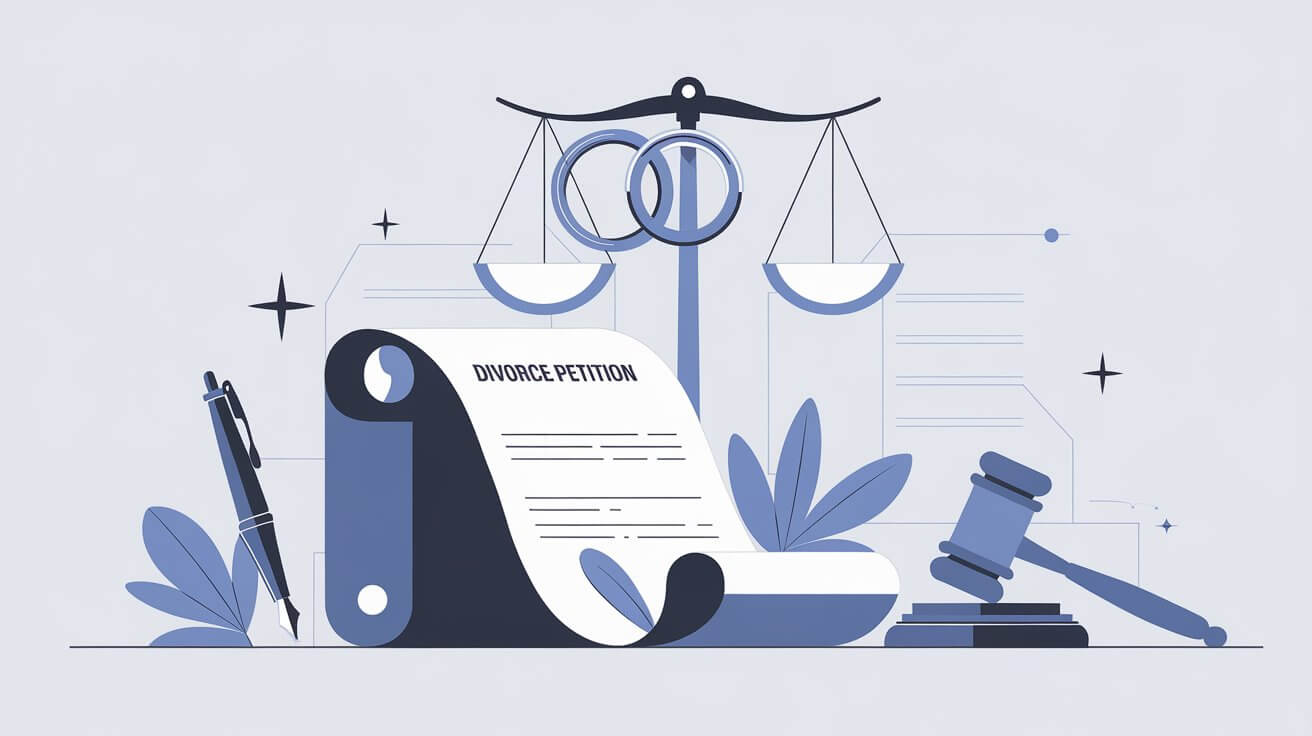 Процес подання позовної заяви про розірвання шлюбу - фото ШІ Процес подання позовної заяви про розірвання шлюбу - фото ШІ