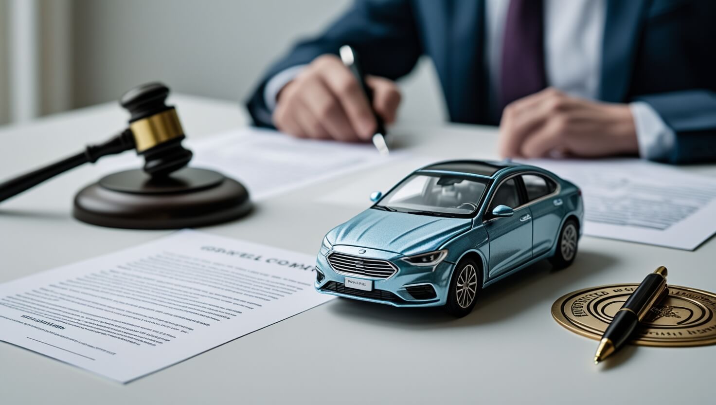 Особливості судового процесу при поділі автомобіля - фото ШІ